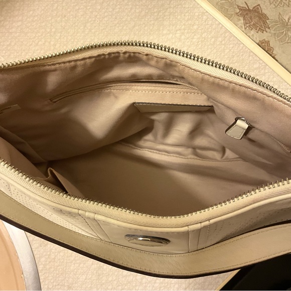 COACH White Perforated Leather Hobo Bag - Picture 4 of 4